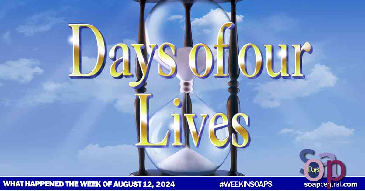 DAYS Week of August 12, 2024: A drunken Fiona hit Sarah with Brady's car and framed him for the crime. A DNA test confirmed the mystery woman was Jack's daughter. Gabi confronted Stefan and Ava.